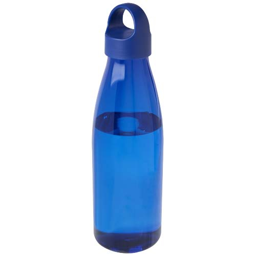Bouteille publicitaire 800ml en plastique recyclé Bergen Bleu royal